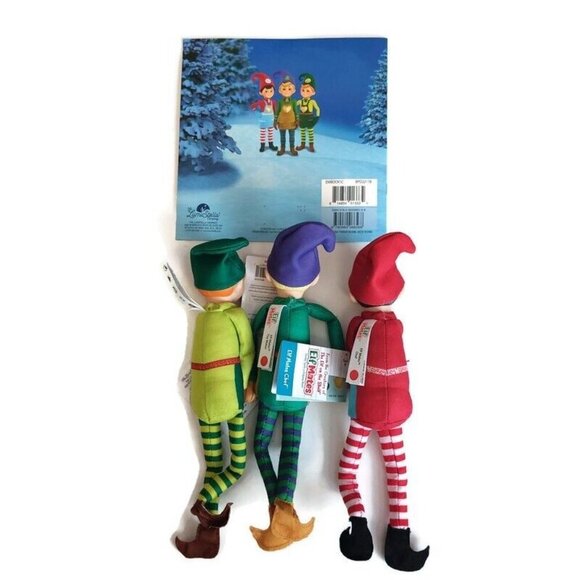 Elf Mates Set The Chef The Cobbler & The Toy Maker With Storybook 4 Piece Bundle - Picture 4 of 7